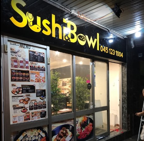 sushi and bowl